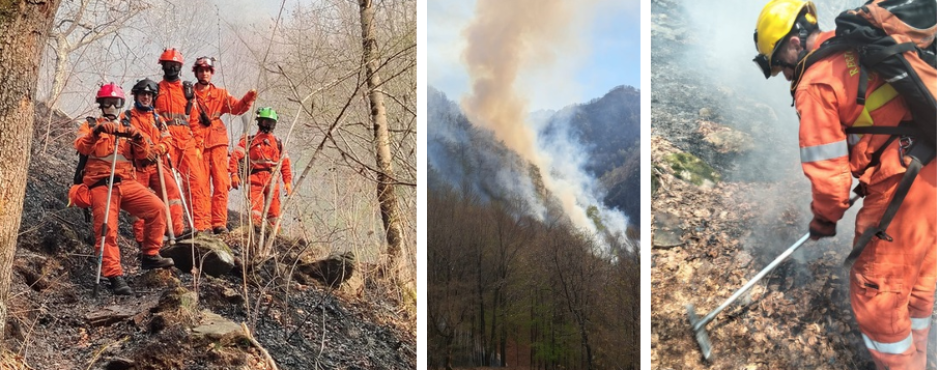 Grande incendio in Valsesia, in azione anche volontari Aib dal VCO 